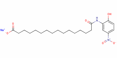 16-[(2-羥基-5-硝基苯基)氨基]-16-氧代十六烷酸鈉結(jié)構(gòu)式_60301-88-4結(jié)構(gòu)式