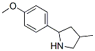 Pyrrolidine, 2-(4-methoxyphenyl)-4-methyl- (9ci) Structure,603068-27-5Structure