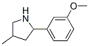 Pyrrolidine, 2-(3-methoxyphenyl)-4-methyl- (9ci) Structure,603068-28-6Structure