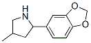 Pyrrolidine, 2-(1,3-benzodioxol-5-yl)-4-methyl- (9ci) Structure,603068-46-8Structure