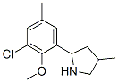 Pyrrolidine, 2-(3-chloro-2-methoxy-5-methylphenyl)-4-methyl- (9ci) Structure,603068-55-9Structure