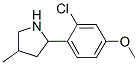 Pyrrolidine, 2-(2-chloro-4-methoxyphenyl)-4-methyl- (9ci) Structure,603068-83-3Structure