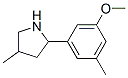 Pyrrolidine, 2-(3-methoxy-5-methylphenyl)-4-methyl- (9ci) Structure,603068-86-6Structure