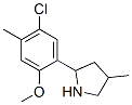 Pyrrolidine, 2-(5-chloro-2-methoxy-4-methylphenyl)-4-methyl- (9ci) Structure,603069-01-8Structure