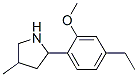 Pyrrolidine, 2-(4-ethyl-2-methoxyphenyl)-4-methyl- (9ci) Structure,603069-04-1Structure