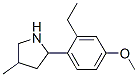 Pyrrolidine, 2-(2-ethyl-4-methoxyphenyl)-4-methyl- (9ci) Structure,603069-05-2Structure