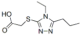 Acetic acid, [(4-ethyl-5-propyl-4h-1,2,4-triazol-3-yl)thio]-(9ci) Structure,603071-16-5Structure