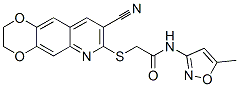 (9ci)-2-[(8-氰基-2,3-二氫-1,4-二噁英并[2,3-g]喹啉-7-基)硫代]-n-(5-甲基-3-異噁唑基)-乙酰胺結構式_603077-88-9結構式