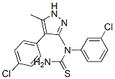 Thiourea, n-(3-chlorophenyl)-n-[4-(4-chlorophenyl)-5-methyl-1h-pyrazol-3-yl]- (9ci) Structure,603098-15-3Structure