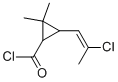 Cyclopropanecarbonyl chloride,3-(2-chloro-1-propenyl)-2,2-dimethyl-(9ci) Structure,60310-87-4Structure