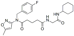 Pentanediamide, n-[2-(cyclohexylamino)-2-oxoethyl]-n-[(4-fluorophenyl)methyl]-n-(5-methyl-3-isoxazolyl)-(9ci) Structure,603945-81-9Structure