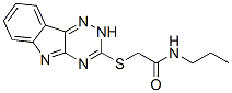 Acetamide, n-propyl-2-(2h-1,2,4-triazino[5,6-b]indol-3-ylthio)-(9ci) Structure,603945-95-5Structure