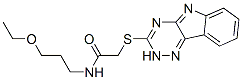 (9ci)-n-(3-乙氧基丙基)-2-(2H-1,2,4-噻嗪并[5,6-b]吲哚-3-基硫代)-乙酰胺結(jié)構(gòu)式_603945-98-8結(jié)構(gòu)式