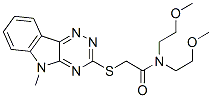 (9ci)-N,N-雙(2-甲氧基乙基)-2-[(5-甲基-5H-1,2,4-噻嗪并[5,6-b]吲哚-3-基)硫代]-乙酰胺結(jié)構(gòu)式_603946-04-9結(jié)構(gòu)式