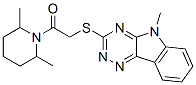 (9ci)-2,6-二甲基-1-[[(5-甲基-5H-1,2,4-噻嗪并[5,6-b]吲哚-3-基)硫代]乙?；鵠-哌啶結構式_603946-12-9結構式