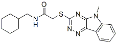 (9ci)-n-(環(huán)己基甲基)-2-[(5-甲基-5H-1,2,4-噻嗪并[5,6-b]吲哚-3-基)硫代]-乙酰胺結(jié)構(gòu)式_603946-13-0結(jié)構(gòu)式