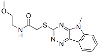 (9ci)-n-(2-甲氧基乙基)-2-[(5-甲基-5H-1,2,4-噻嗪并[5,6-b]吲哚-3-基)硫代]-乙酰胺結(jié)構(gòu)式_603946-14-1結(jié)構(gòu)式