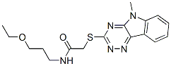 (9ci)-n-(3-乙氧基丙基)-2-[(5-甲基-5H-1,2,4-噻嗪并[5,6-b]吲哚-3-基)硫代]-乙酰胺結(jié)構(gòu)式_603946-15-2結(jié)構(gòu)式