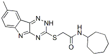 (9ci)-n-環(huán)庚基-2-[(8-甲基-2H-1,2,4-噻嗪并[5,6-b]吲哚-3-基)硫代]-乙酰胺結(jié)構(gòu)式_603946-17-4結(jié)構(gòu)式