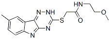 (9ci)-n-(2-甲氧基乙基)-2-[(8-甲基-2H-1,2,4-噻嗪并[5,6-b]吲哚-3-基)硫代]-乙酰胺結(jié)構(gòu)式_603946-30-1結(jié)構(gòu)式