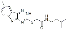 (9ci)-n-(3-甲基丁基)-2-[(8-甲基-2H-1,2,4-噻嗪并[5,6-b]吲哚-3-基)硫代]-乙酰胺結(jié)構(gòu)式_603946-35-6結(jié)構(gòu)式