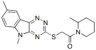 (9ci)-1-[[(5,8-二甲基-5H-1,2,4-噻嗪并[5,6-b]吲哚-3-基)硫代]乙?；鵠-2-甲基-哌啶結(jié)構(gòu)式_603946-48-1結(jié)構(gòu)式