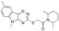 (9ci)-1-[[(5,8-二甲基-5H-1,2,4-噻嗪并[5,6-b]吲哚-3-基)硫代]乙?；鵠-2,6-二甲基-哌啶結(jié)構(gòu)式_603946-49-2結(jié)構(gòu)式