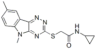 (9ci)-n-環(huán)丙基-2-[(5,8-二甲基-5H-1,2,4-噻嗪并[5,6-b]吲哚-3-基)硫代]-乙酰胺結(jié)構(gòu)式_603946-50-5結(jié)構(gòu)式