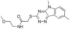 (9ci)-2-[(5,8-二甲基-5H-1,2,4-噻嗪并[5,6-b]吲哚-3-基)硫代]-n-(2-甲氧基乙基)-乙酰胺結(jié)構(gòu)式_603946-52-7結(jié)構(gòu)式