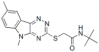 (9ci)-n-(1,1-二甲基乙基)-2-[(5,8-二甲基-5H-1,2,4-噻嗪并[5,6-b]吲哚-3-基)硫代]-乙酰胺結(jié)構(gòu)式_603946-55-0結(jié)構(gòu)式