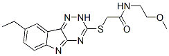 (9ci)-2-[(8-乙基-2H-1,2,4-噻嗪并[5,6-b]吲哚-3-基)硫代]-n-(2-甲氧基乙基)-乙酰胺結(jié)構(gòu)式_603946-58-3結(jié)構(gòu)式