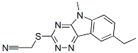 Acetonitrile, [(8-ethyl-5-methyl-5h-1,2,4-triazino[5,6-b]indol-3-yl)thio]-(9ci) Structure,603946-66-3Structure