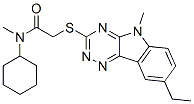 (9ci)-n-環(huán)己基-2-[(8-乙基-5-甲基-5H-1,2,4-噻嗪并[5,6-b]吲哚-3-基)硫代]-n-甲基-乙酰胺結(jié)構(gòu)式_603946-73-2結(jié)構(gòu)式