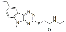 (9ci)-2-[(8-乙基-5-甲基-5H-1,2,4-噻嗪并[5,6-b]吲哚-3-基)硫代]-n-(1-甲基乙基)-乙酰胺結(jié)構(gòu)式_603946-82-3結(jié)構(gòu)式