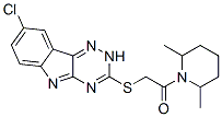 (9ci)-1-[[(8-氯-2H-1,2,4-噻嗪并[5,6-b]吲哚-3-基)硫代]乙?；鵠-2,6-二甲基-哌啶結(jié)構(gòu)式_603946-90-3結(jié)構(gòu)式