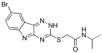 (9ci)-2-[(8-溴-2H-1,2,4-噻嗪并[5,6-b]吲哚-3-基)硫代]-n-(1-甲基乙基)-乙酰胺結(jié)構(gòu)式_603946-96-9結(jié)構(gòu)式