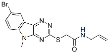 (9ci)-2-[(8-溴-5-甲基-5H-1,2,4-噻嗪并[5,6-b]吲哚-3-基)硫代]-n-2-丙烯基-乙酰胺結(jié)構(gòu)式_603947-02-0結(jié)構(gòu)式