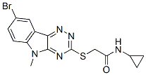 (9ci)-2-[(8-溴-5-甲基-5H-1,2,4-噻嗪并[5,6-b]吲哚-3-基)硫代]-n-環(huán)丙基-乙酰胺結(jié)構(gòu)式_603947-08-6結(jié)構(gòu)式