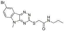 (9ci)-2-[(8-溴-5-甲基-5H-1,2,4-噻嗪并[5,6-b]吲哚-3-基)硫代]-n-丙基-乙酰胺結(jié)構(gòu)式_603947-09-7結(jié)構(gòu)式