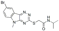 (9ci)-2-[(8-溴-5-甲基-5H-1,2,4-噻嗪并[5,6-b]吲哚-3-基)硫代]-n-(1-甲基乙基)-乙酰胺結(jié)構(gòu)式_603947-13-3結(jié)構(gòu)式