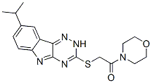 (9ci)-4-[[[8-(1-甲基乙基)-2H-1,2,4-噻嗪并[5,6-b]吲哚-3-基]硫代]乙酰基]-嗎啉結(jié)構(gòu)式_603947-18-8結(jié)構(gòu)式