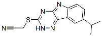 Acetonitrile, [[8-(1-methylethyl)-2h-1,2,4-triazino[5,6-b]indol-3-yl]thio]-(9ci) Structure,603947-19-9Structure