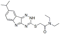 (9ci)-N,N-二乙基-2-[[8-(1-甲基乙基)-2H-1,2,4-噻嗪并[5,6-b]吲哚-3-基]硫代]-乙酰胺結(jié)構(gòu)式_603947-21-3結(jié)構(gòu)式