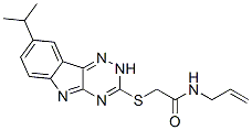 (9ci)-2-[[8-(1-甲基乙基)-2H-1,2,4-噻嗪并[5,6-b]吲哚-3-基]硫代]-n-2-丙烯基-乙酰胺結構式_603947-22-4結構式