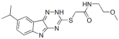 (9ci)-n-(2-甲氧基乙基)-2-[[8-(1-甲基乙基)-2H-1,2,4-噻嗪并[5,6-b]吲哚-3-基]硫代]-乙酰胺結(jié)構(gòu)式_603947-33-7結(jié)構(gòu)式