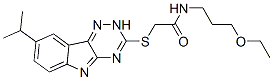 (9ci)-n-(3-乙氧基丙基)-2-[[8-(1-甲基乙基)-2H-1,2,4-噻嗪并[5,6-b]吲哚-3-基]硫代]-乙酰胺結(jié)構(gòu)式_603947-34-8結(jié)構(gòu)式