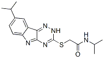 (9ci)-n-(1-甲基乙基)-2-[[8-(1-甲基乙基)-2H-1,2,4-噻嗪并[5,6-b]吲哚-3-基]硫代]-乙酰胺結(jié)構(gòu)式_603947-36-0結(jié)構(gòu)式