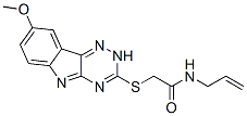 (9ci)-2-[(8-甲氧基-2H-1,2,4-噻嗪并[5,6-b]吲哚-3-基)硫代]-n-2-丙烯基-乙酰胺結構式_603947-43-9結構式