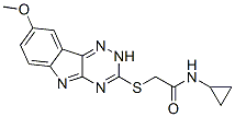 Acetamide, n-cyclopropyl-2-[(8-methoxy-2h-1,2,4-triazino[5,6-b]indol-3-yl)thio]-(9ci) Structure,603947-45-1Structure