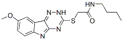 (9ci)-n-丁基-2-[(8-甲氧基-2H-1,2,4-噻嗪并[5,6-b]吲哚-3-基)硫代]-乙酰胺結(jié)構(gòu)式_603947-48-4結(jié)構(gòu)式